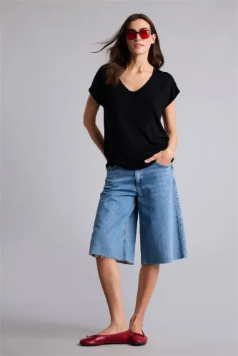 Resim Defacto Kadın T-Shirt H4373Ax/Bk81