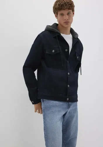Resim Mavi Brandon Deep Erkek Jean Ceket M0112808-90770