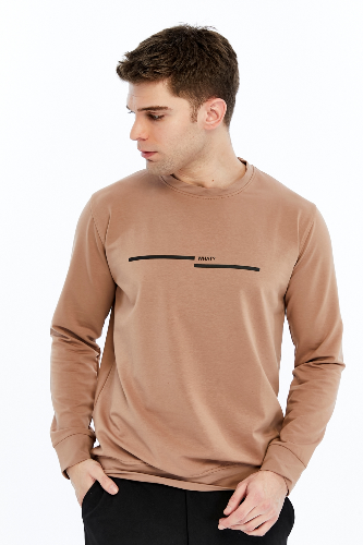 Resim Paul&More Erkek Sweat What Baskı 0 Yaka 2 İp