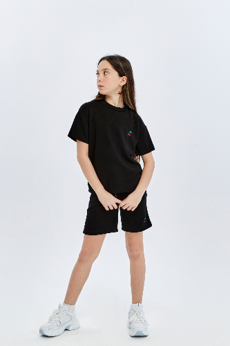 Resim Yenikoza Kız Çocuk Şort Takım