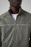 Resim Guess 4G All Over Jacquard Erkek Sweat Z6Yq16K4620-F8Tv