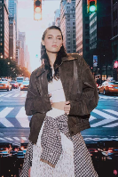 Resim Defacto Kadın Deri Mont F9502AX/BN530