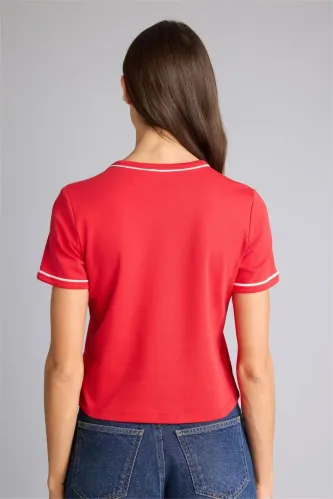 Resim Defacto Kadın T-shirt G8521AX/RD286