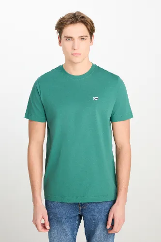 Resim Lee Erkek T-shirt ML60UFQG26 Bisiklet Yaka