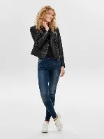 Resim Only Onlgemma Faux Leather Bıker Otw Noos Kadın Mont 15153079