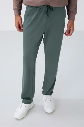 Resim T06Er-84682 Düz Paça Erkek Eşofman Alt
