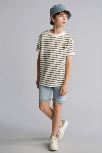 Resim Defacto Erkek Çocuk T-shirt H2958A8/WT34