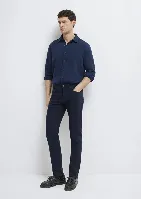 Resim Mavi Marcus Dark Erkek Kanvas Pantolon M0035190674