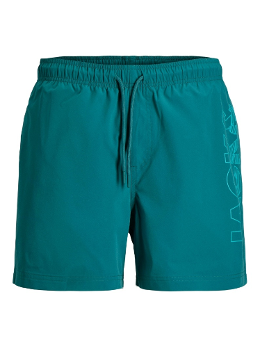 Resim Jack & Jones Jpstmauı Wave Logo Swım Shorts Reg Sn Erkek Deniz Şortu 12291391