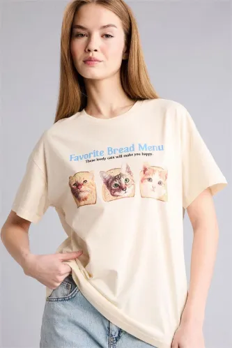 Resim Defacto Kadın  T-shirt H6965AX/ER103