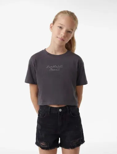 Resim Koton Kız Çocuk T-shirt 6SKG10558AK