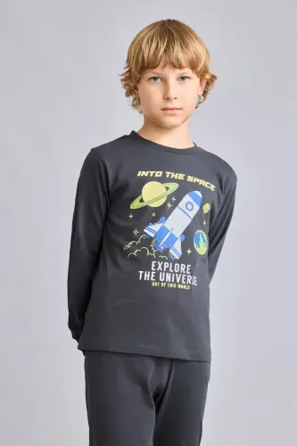 Resim Defacto  Erkek Çocuk Sweat Takım I1826A8/AR221