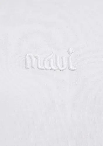 Resim Mavi Erkek Mavi Baskılı T-Shirt M0610100-620