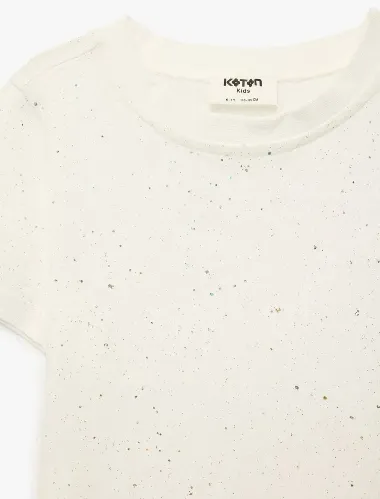 Resim Koton Kız Çocuk T-shirt 6SKG10051AK