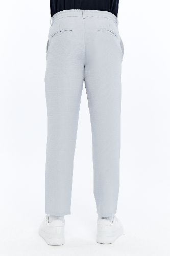 Resim Paul&More Erkek Kanvas Pantolon Silver Gofre