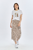 Resim Viole&More Kadın Etek 1293-Kadın Önden Yırtmaçlı