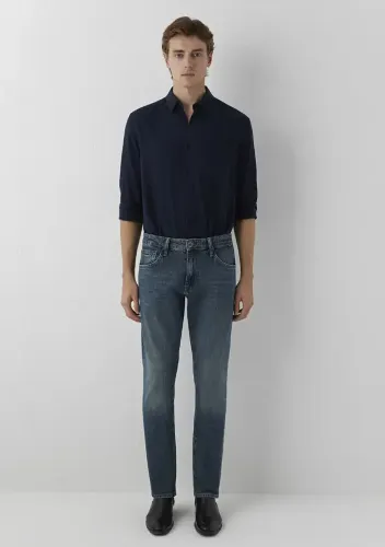 Resim Mavi Jake Erkek Jean Pantolon M00422A4078