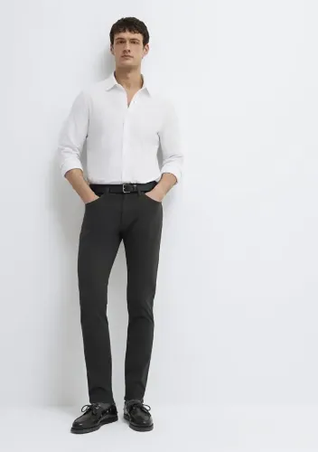 Resim Mavi Erkek Kanvas Pantolon M00351A4090
