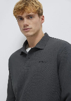 Resim Mavi Polo Yaka Erkek T-shirt M0613154-70088