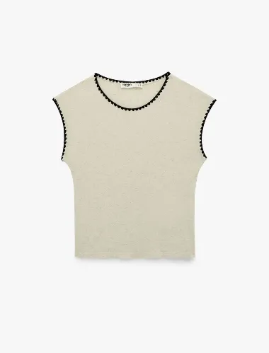 Resim Koton Kadın T-shirt 6SAK50375EK