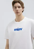 Resim Mavi Erkek T-Shirt M067153-620