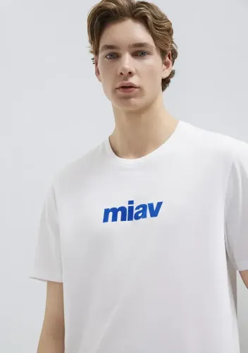 Resim Mavi Erkek T-Shirt M067153-620