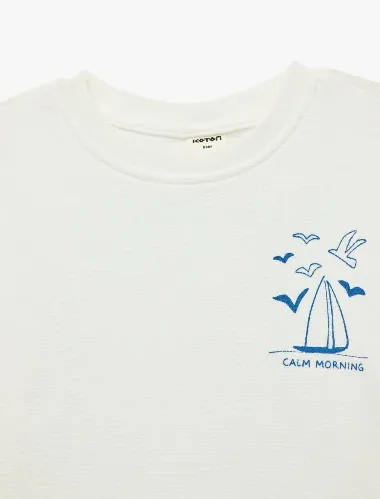 Resim Koton Erkek Bebek T-shirt 6SMB10161TK