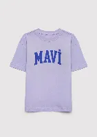Resim Mavi Kız Çocuk T-shirt M7610479-70523
