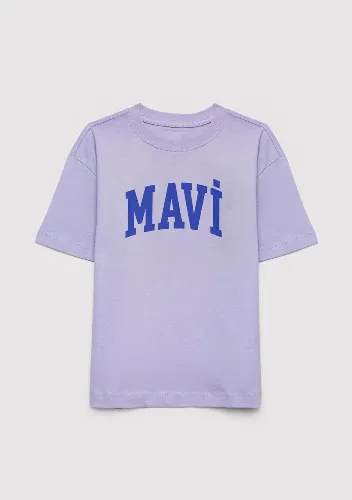 Resim Mavi Kız Çocuk T-shirt M7610479-70523