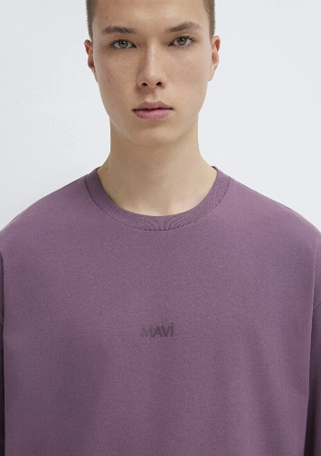 Resim Mavi Erkek T-shirt M0613093-70648