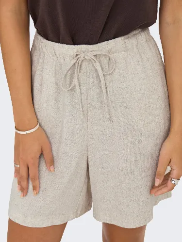 Resim Only Onlsıesta Mw Pull-Up Lın Bl Shorts Noos Kadın Penye Şort 15333032