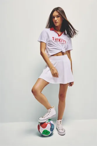 Resim Defacto Kadın T-shirt I1229AX/WT34