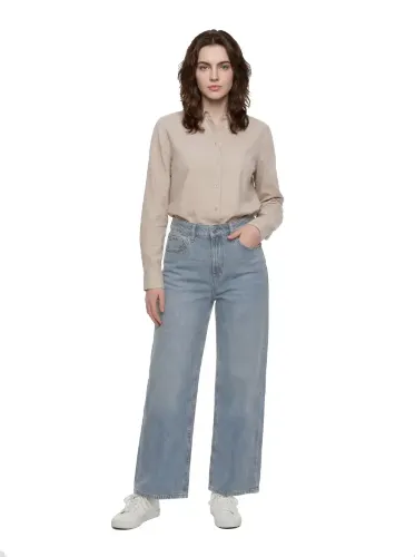 Resim Loft Bella Regular Fit Kadın Jean Pantolon Lf2039973