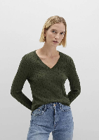 Resim Mavi V Yaka Kadın Kazak M1710340-71551