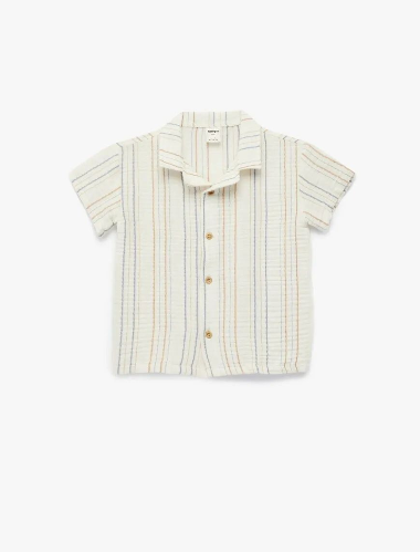 Resim Koton Erkek Bebek Kısa Kol Gömlek 6SMB60015TW