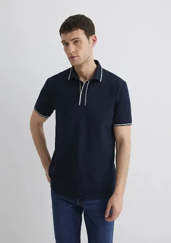 Resim Mavi Erkek T-shirt M0612648-80872