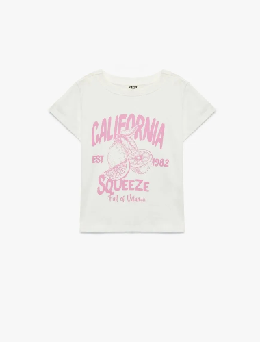 Resim Koton Kız Çocuk T-shirt 6SKG10039AK