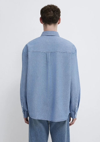 Resim Mavi Erkek Uzun Kol Gömlek M0211885-18790