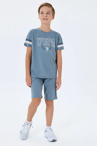 Resim U.S. Polo Assn Kids Erkek Çocuk Şort Takım Us2409-4