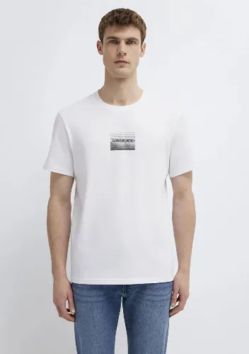 Resim Mavi Erkek T-shirt M0613364-620