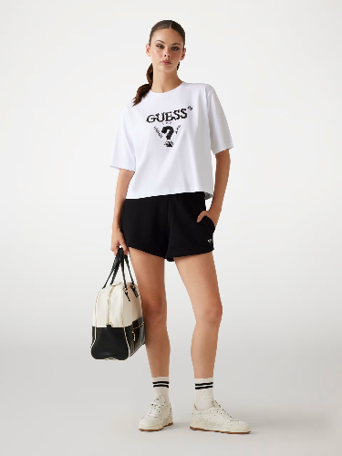 Resim Guess Athleisure  Kadın  T-shirt V4YI06I3Z14-G011 Aurelıe Boxy Tee