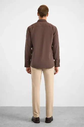 Resim Süvari Modal Slim Fit Uzun Kol Erkek Gömlek Sgm1008400027