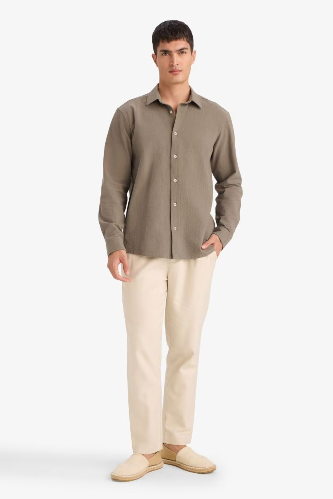 Resim Defacto Erkek  Uzun Kol Gömlek E7741AX/KH403