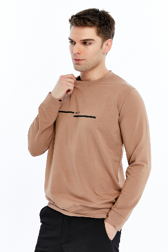 Resim Paul&More Erkek Sweat What Baskı 0 Yaka 2 İp