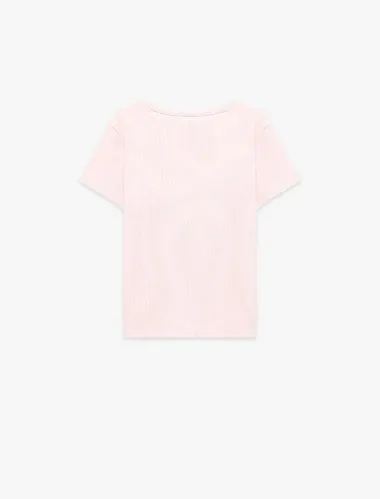 Resim Koton Kız Bebek T-shirt 6SMG10187AK