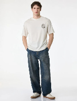 Resim Koton Erkek T-shirt 6SAM10056MK