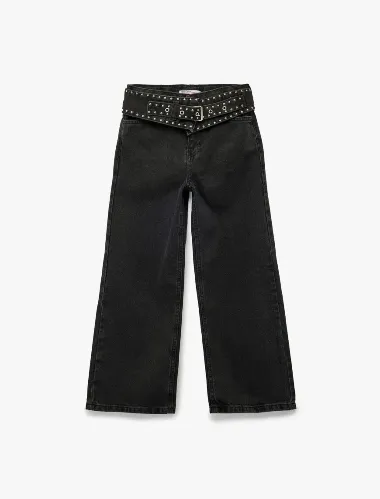 Resim Koton Kız Çocuk Jean Pantolon 7WKG40004AD