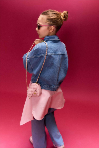 Resim Defacto Kız Çocuk Jean Ceket H0405A8/NM28