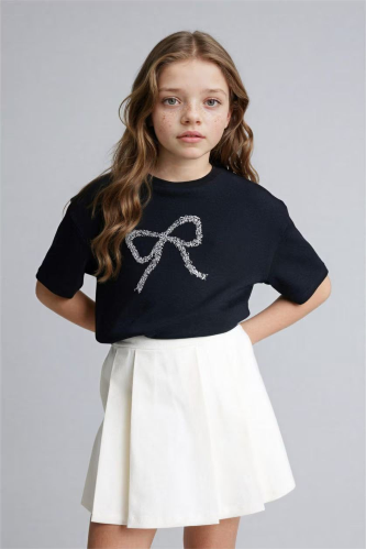 Resim Defacto Kız Çocuk T-shirt H3419A8/BK81