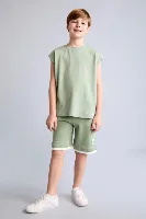 Resim Defacto Erkek Çocuk Kot&Kanvas Şort H8241A8/GN1125